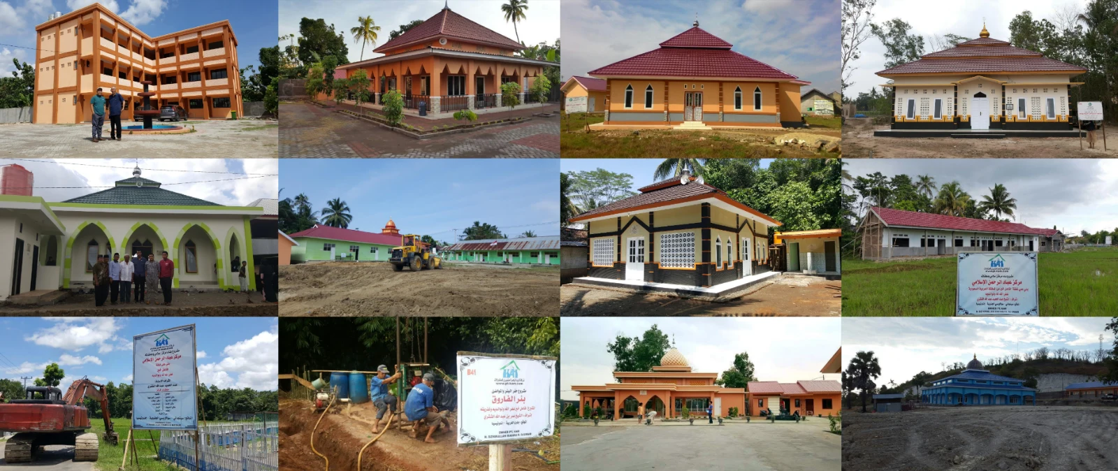 Dokumentasi pembangunan masjid dan fasilitas oleh Karya Azzahra Mandiri